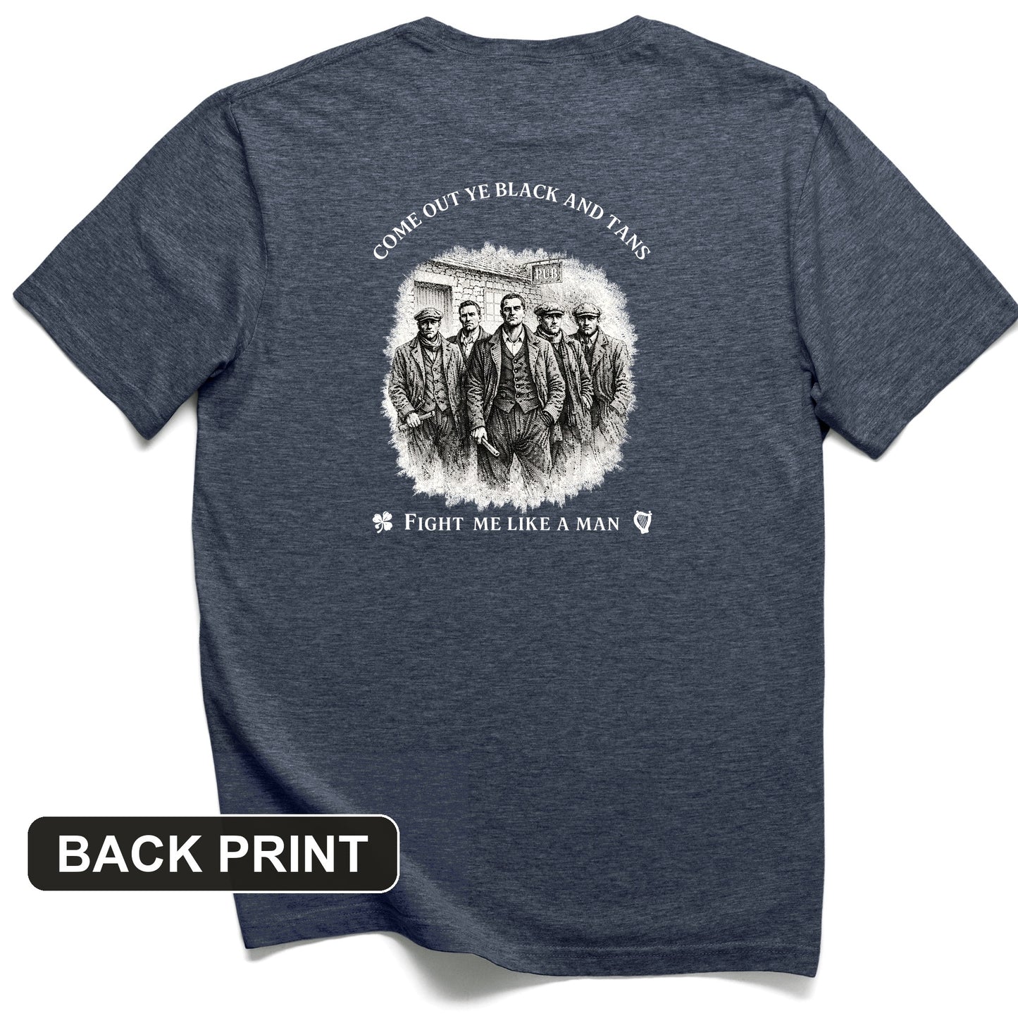 Black and Tans Back Print T-Shirt