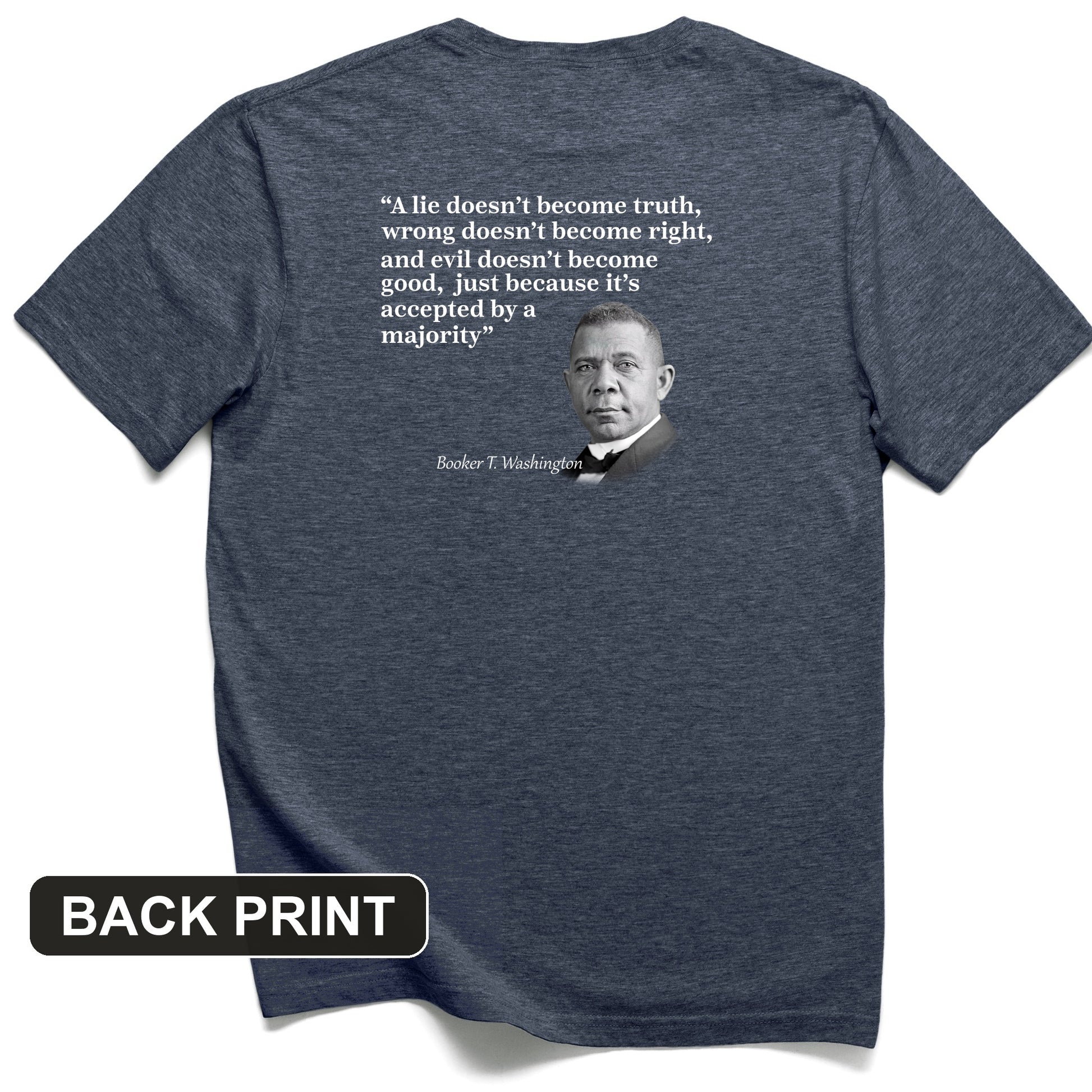Booker T Washington Back Print T-Shirt