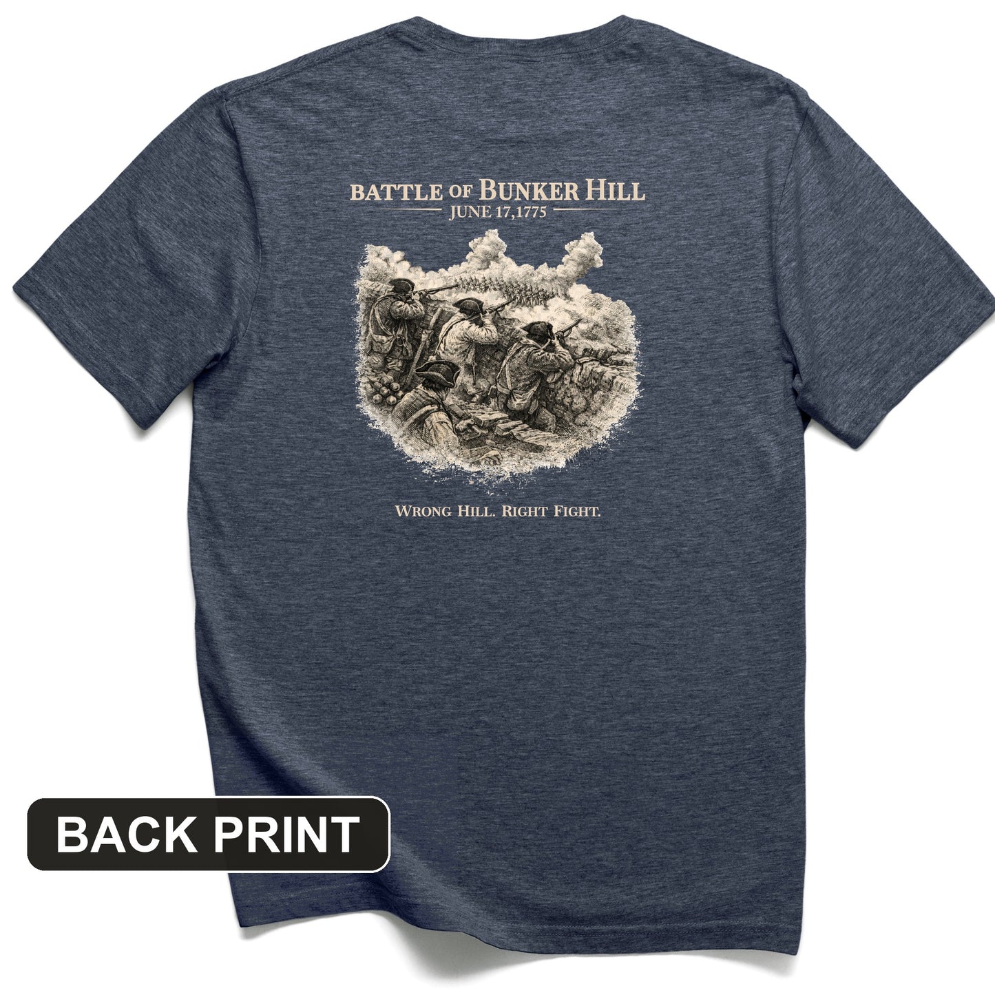 Bunker Hill Back Print T-Shirt