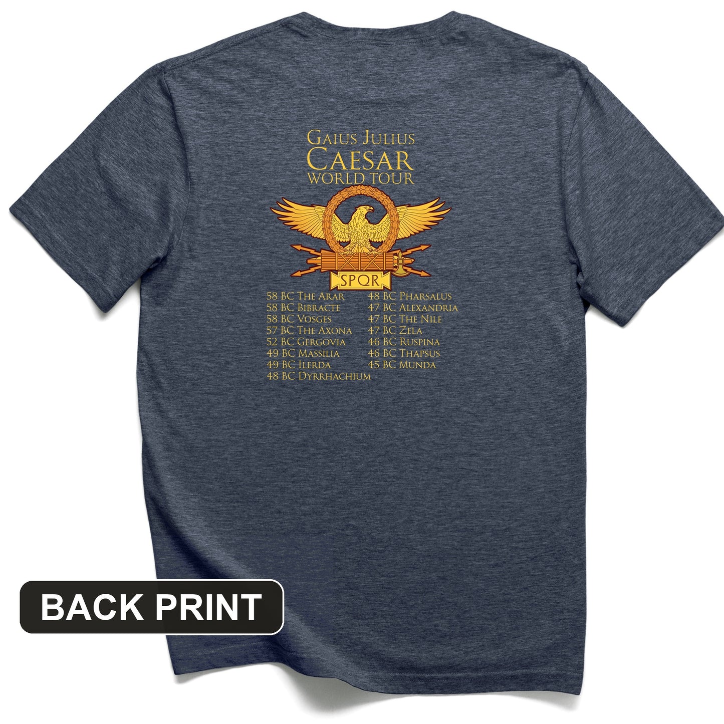 Caesar World Tour Back Print T-Shirt