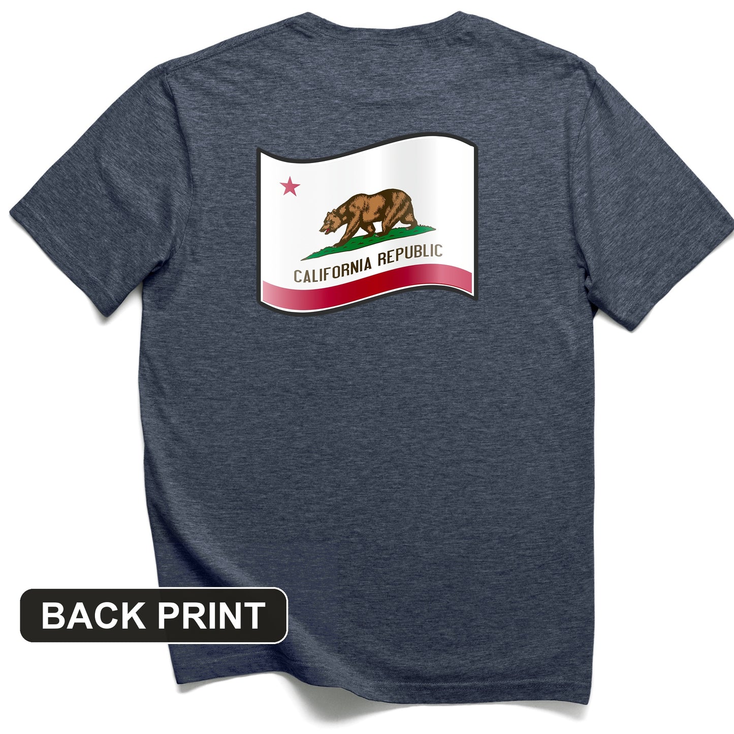 California Republic Back Print T-Shirt