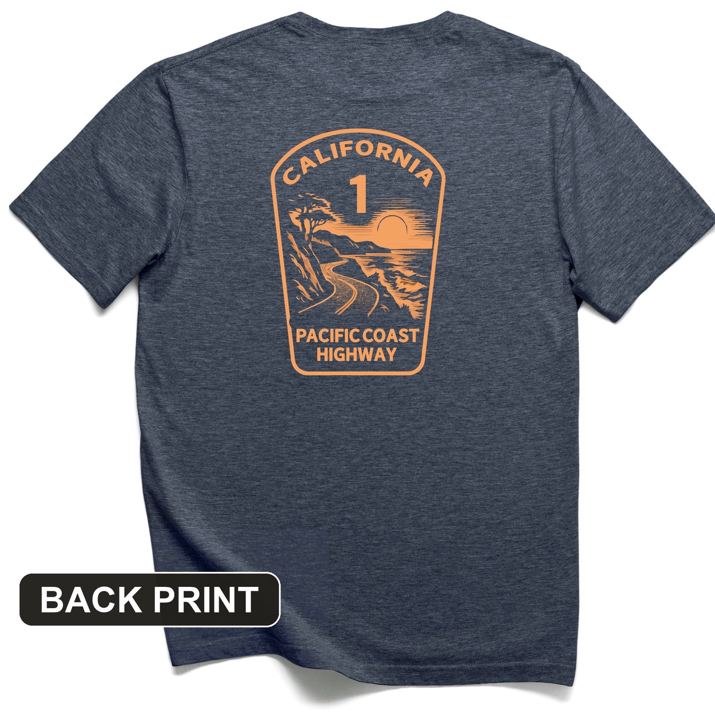 California Back Print T-Shirt