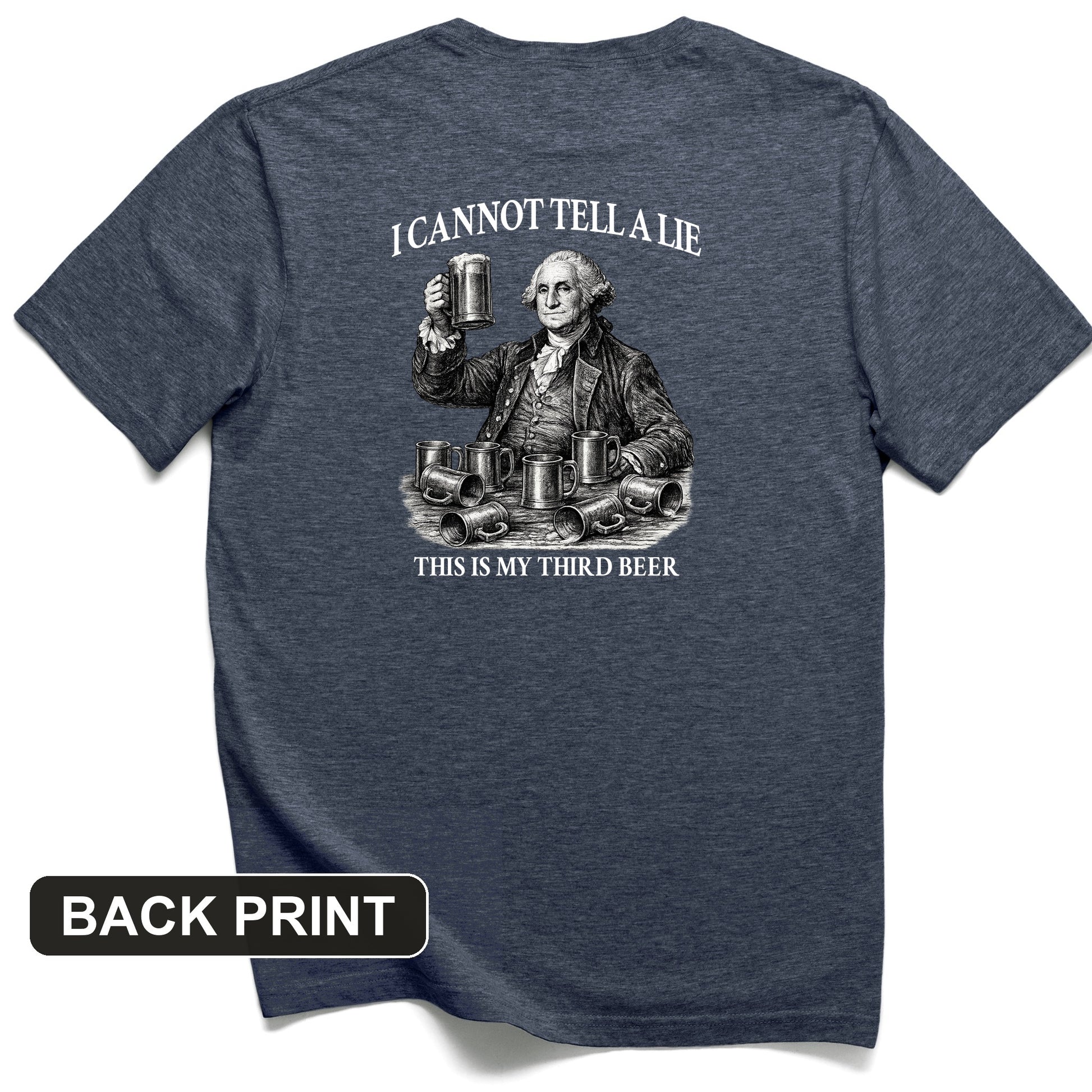Cannot Tell a Lie Back Print T-Shirt