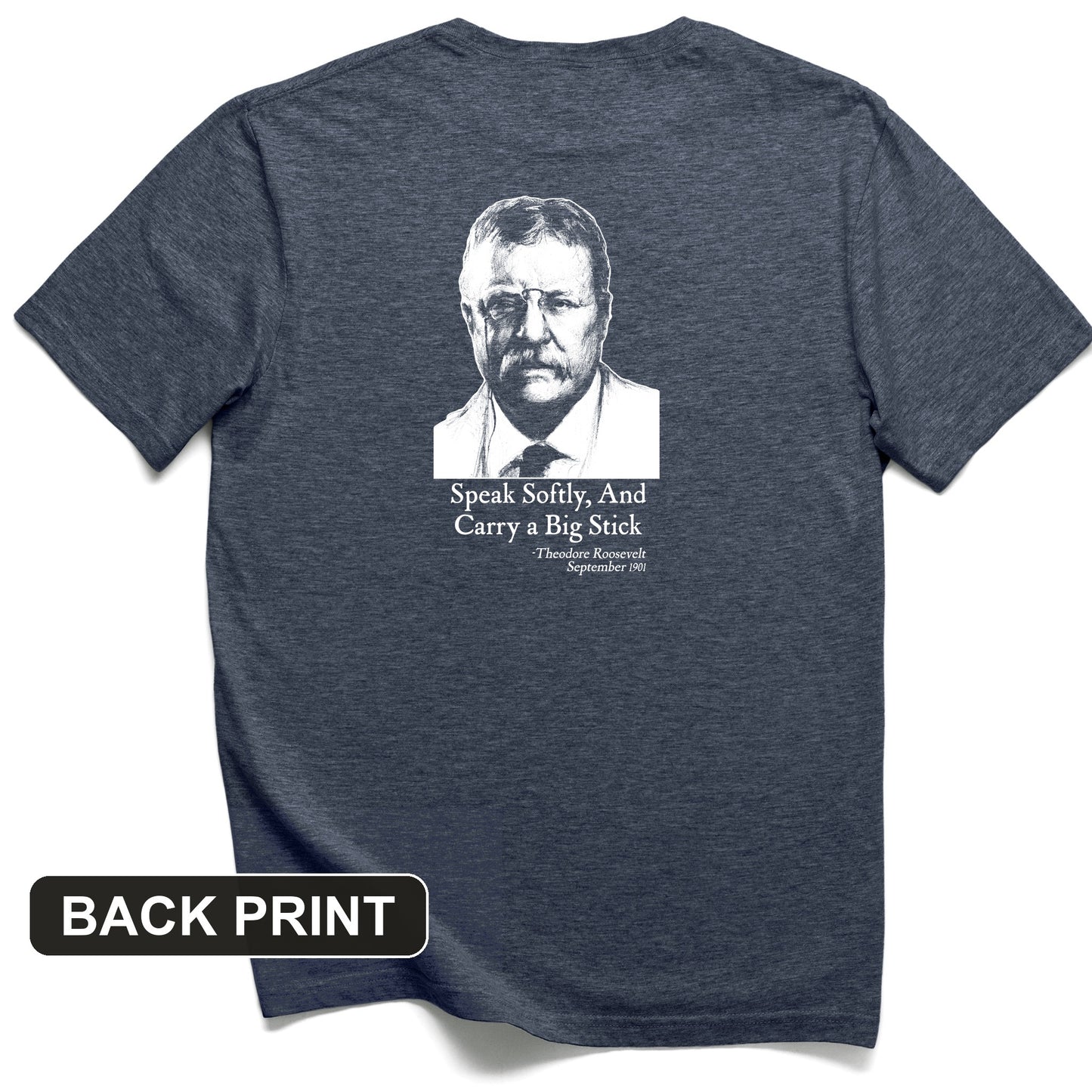 Carry A Big Stick Back Print T-Shirt