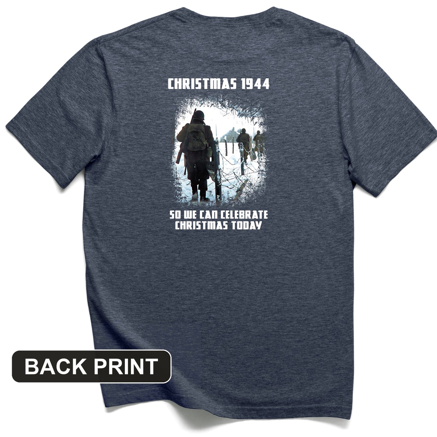 Christmas 1944 Back Print T-Shirt