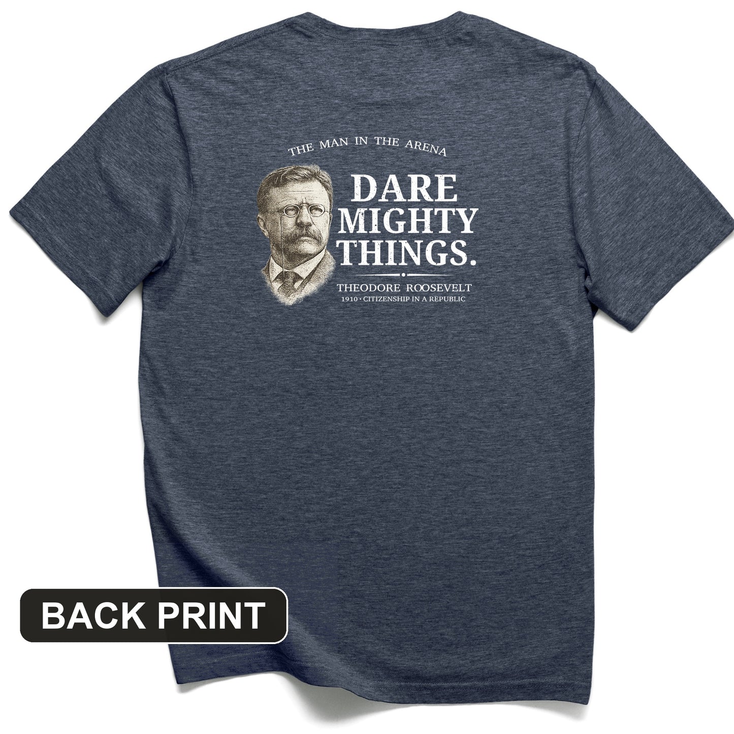 Dare Mighty Things Back Print T-Shirt