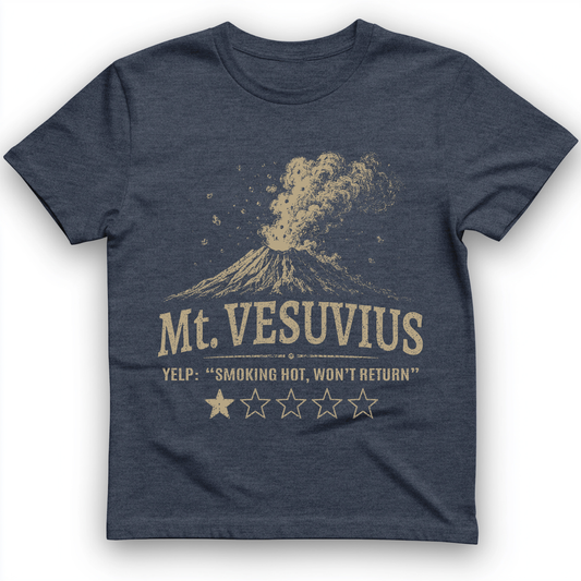 Mount Vesuvius T-Shirt Heather Navy / S