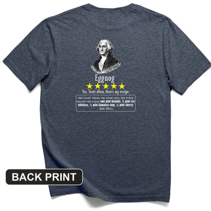 Eggnog George Washington Back Print T-Shirt