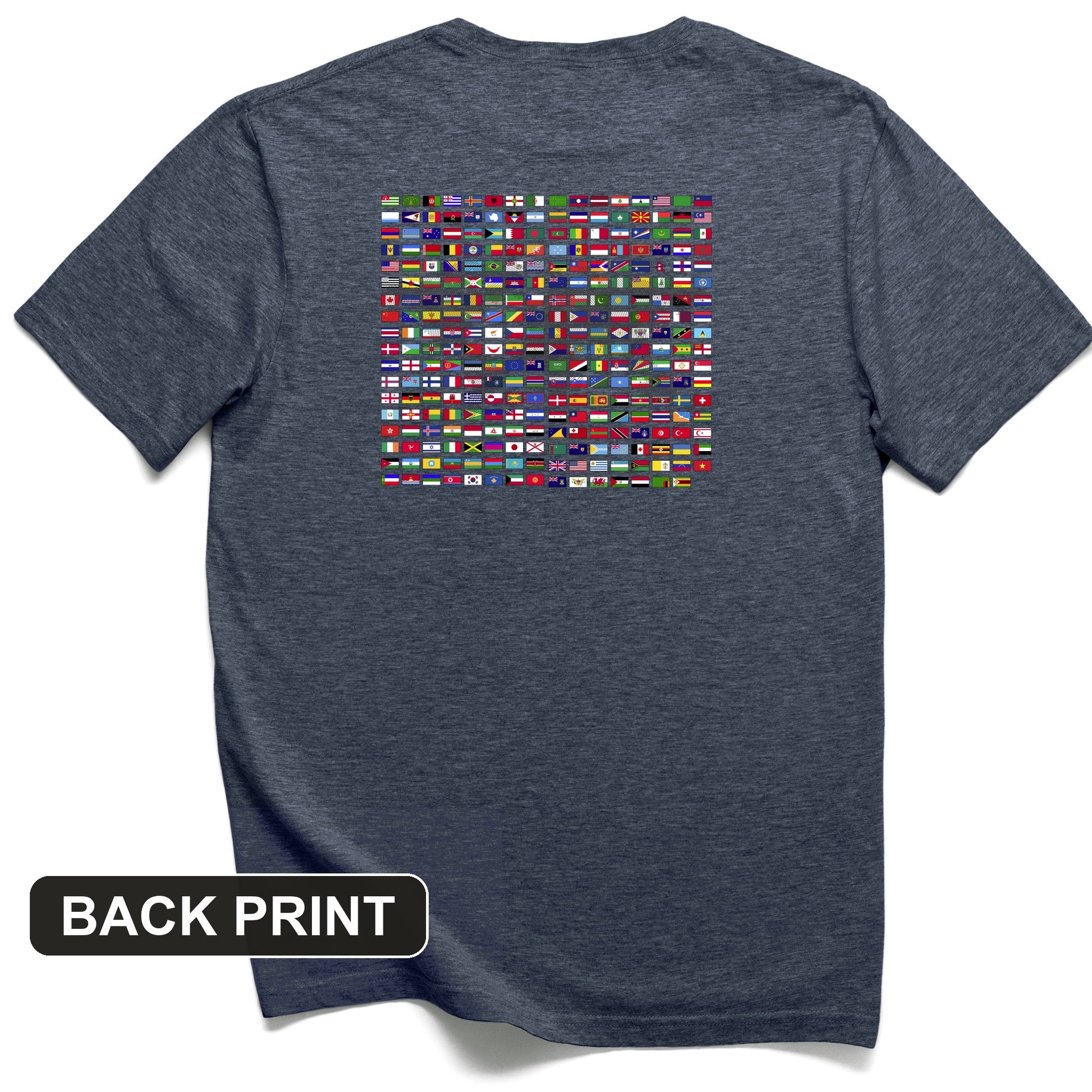 Flags of the World Back Print T-Shirt