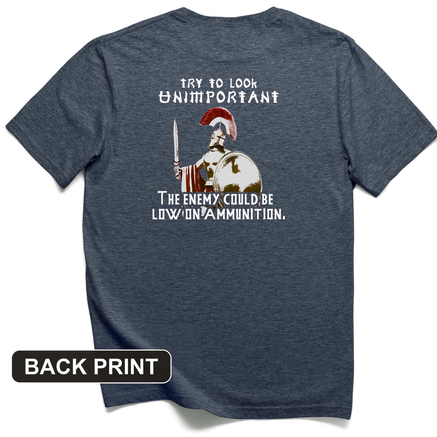 Greek Logic Back Print T-Shirt