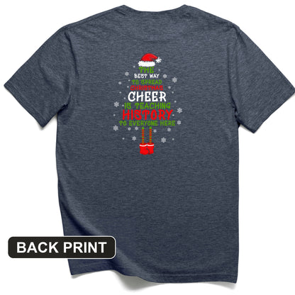History Cheer Back Print T-Shirt