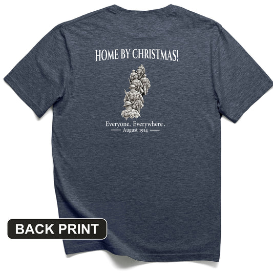 Home by Christmas Back Print T-Shirt