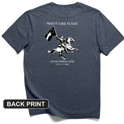 I Like Flags Back Print T-Shirt