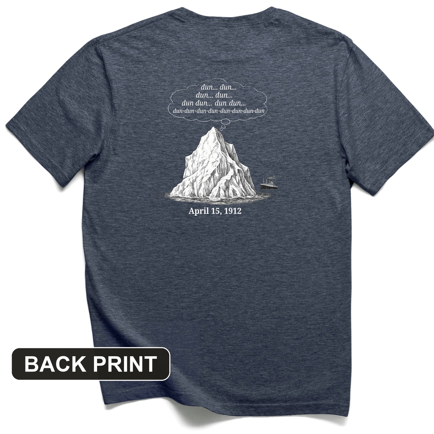 Iceberg Jaws Back Print T-Shirt