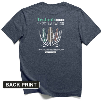 Irish-Choctaw Friendship Back Print T-Shirt