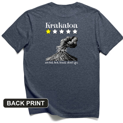 Krakatoa 1 Star Back Print T-Shirt
