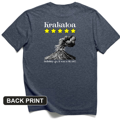 Krakatoa 5 Star Back Print T-Shirt
