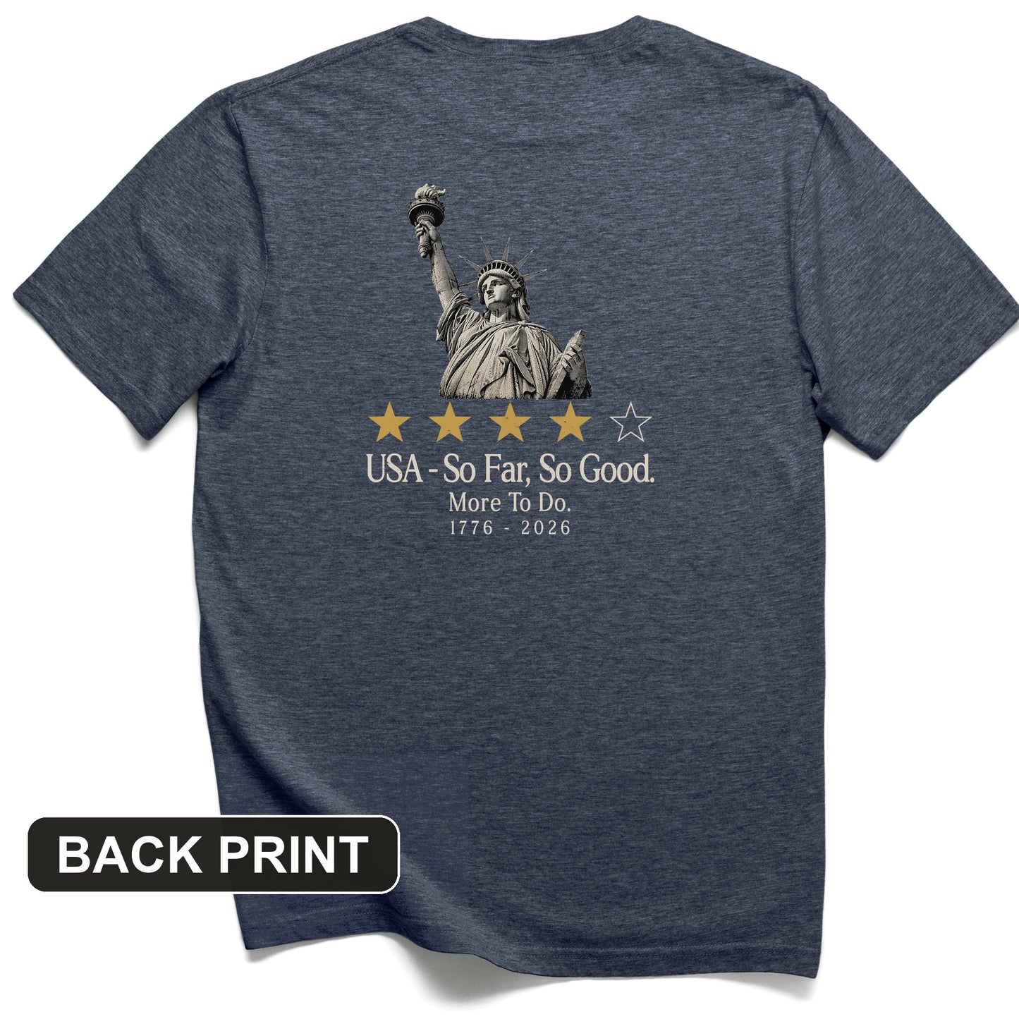 Liberty So Far So Good Back Print T-Shirt