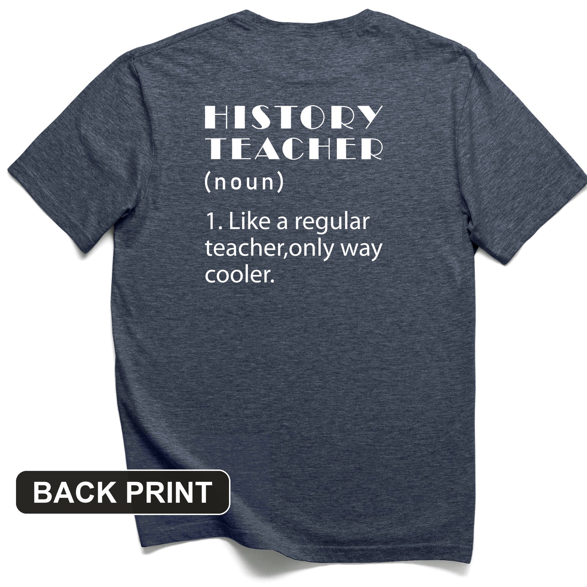 Like A Regular Teacher Back Print T-Shirt