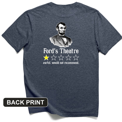 Lincoln One Star Review Back Print T-Shirt