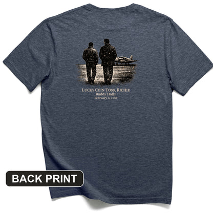 Lucky Coin Toss Back Print T-Shirt