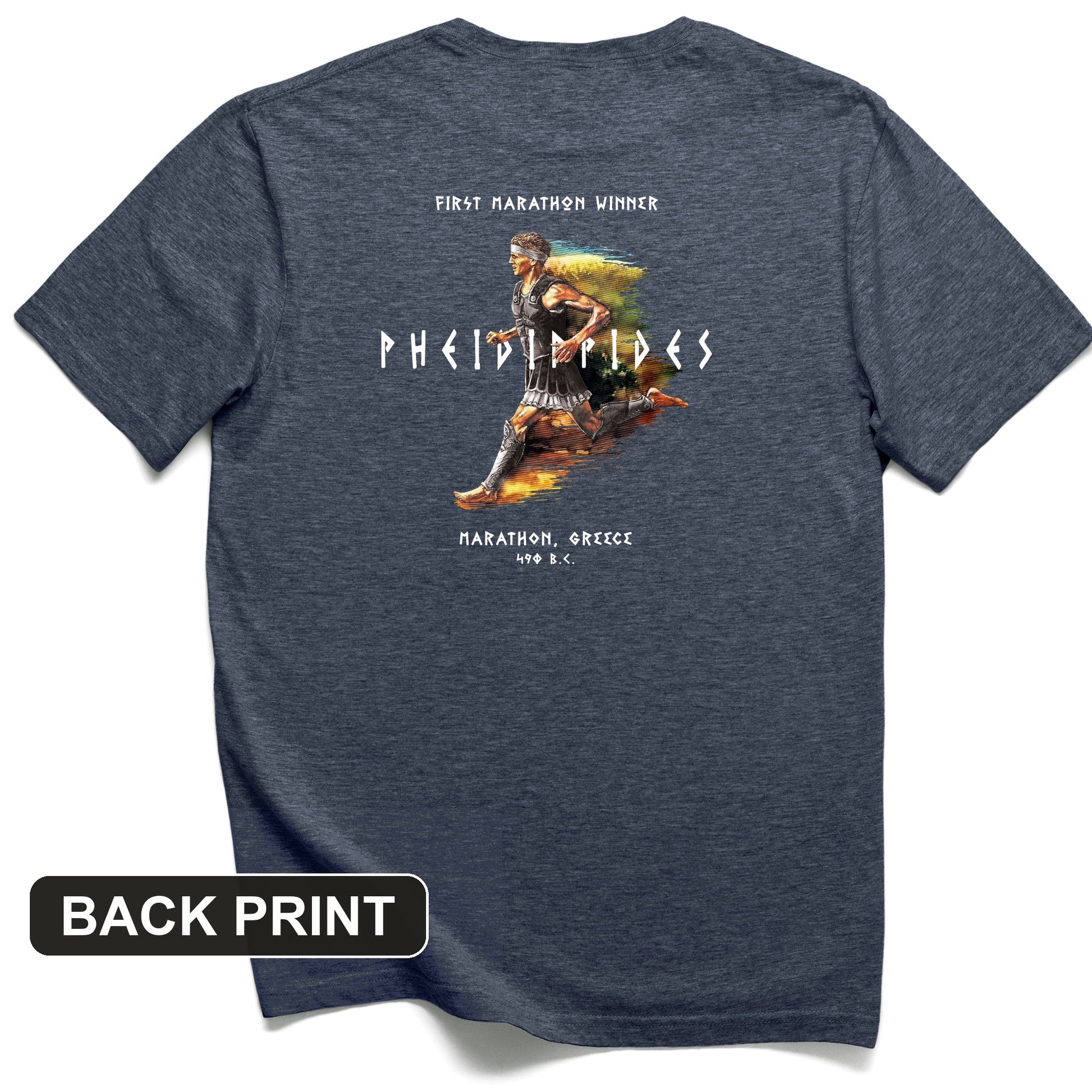 Marathon Run Back Print T-Shirt