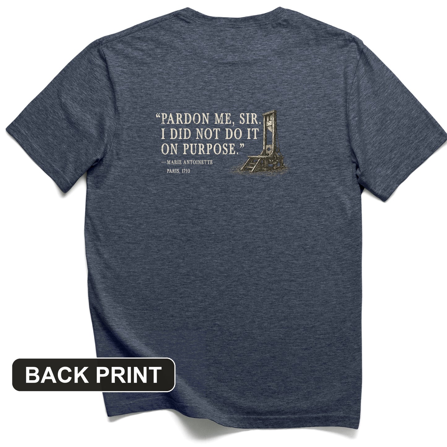 Marie Antoinette Back Print T-Shirt
