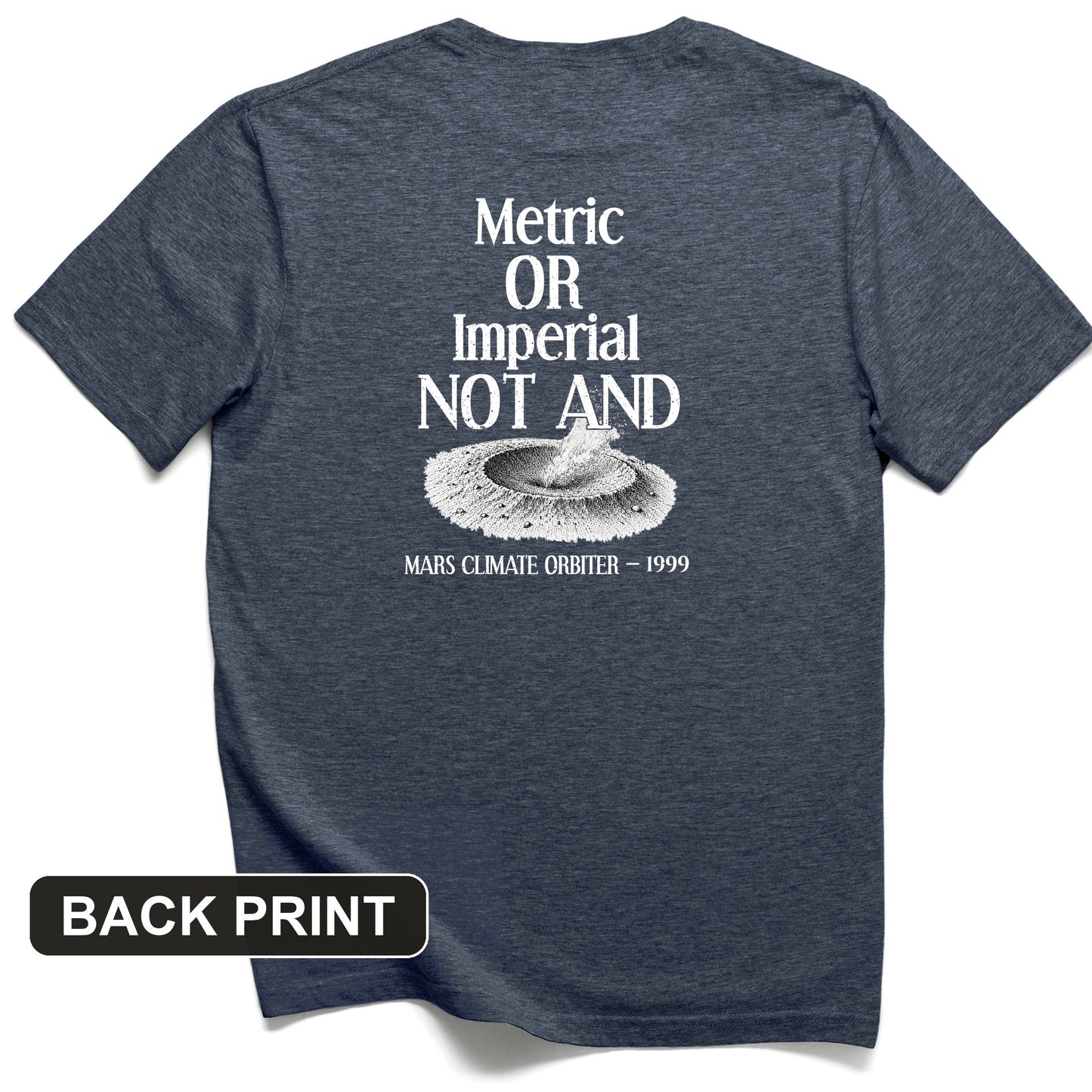 Mars Lander Back Print T-Shirt