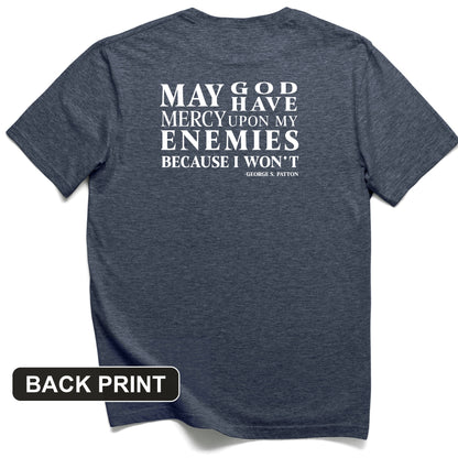 May God Have Mercy Back Print T-Shirt
