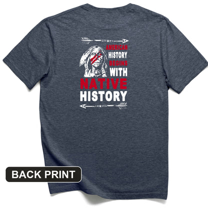 Native History Back Print T-Shirt