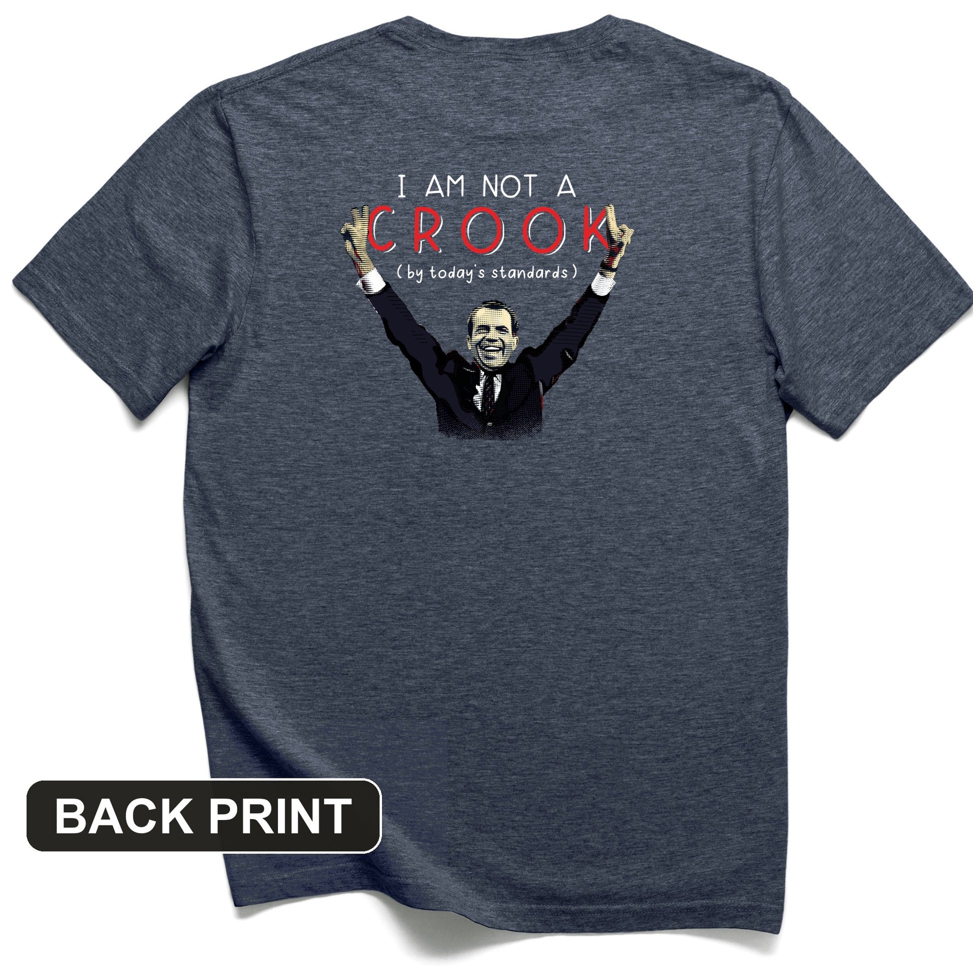Not a Crook Back Print T-Shirt