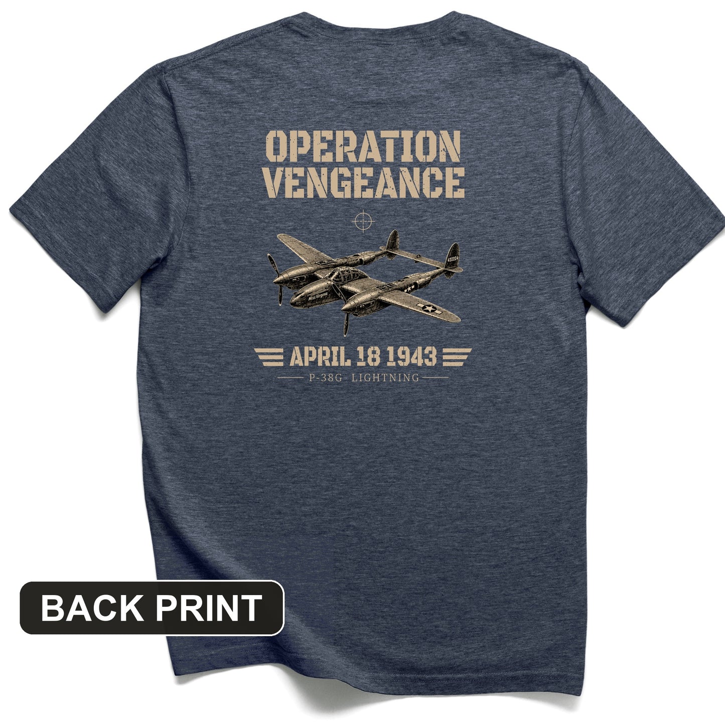 Operation Vengeance Back Print T-Shirt