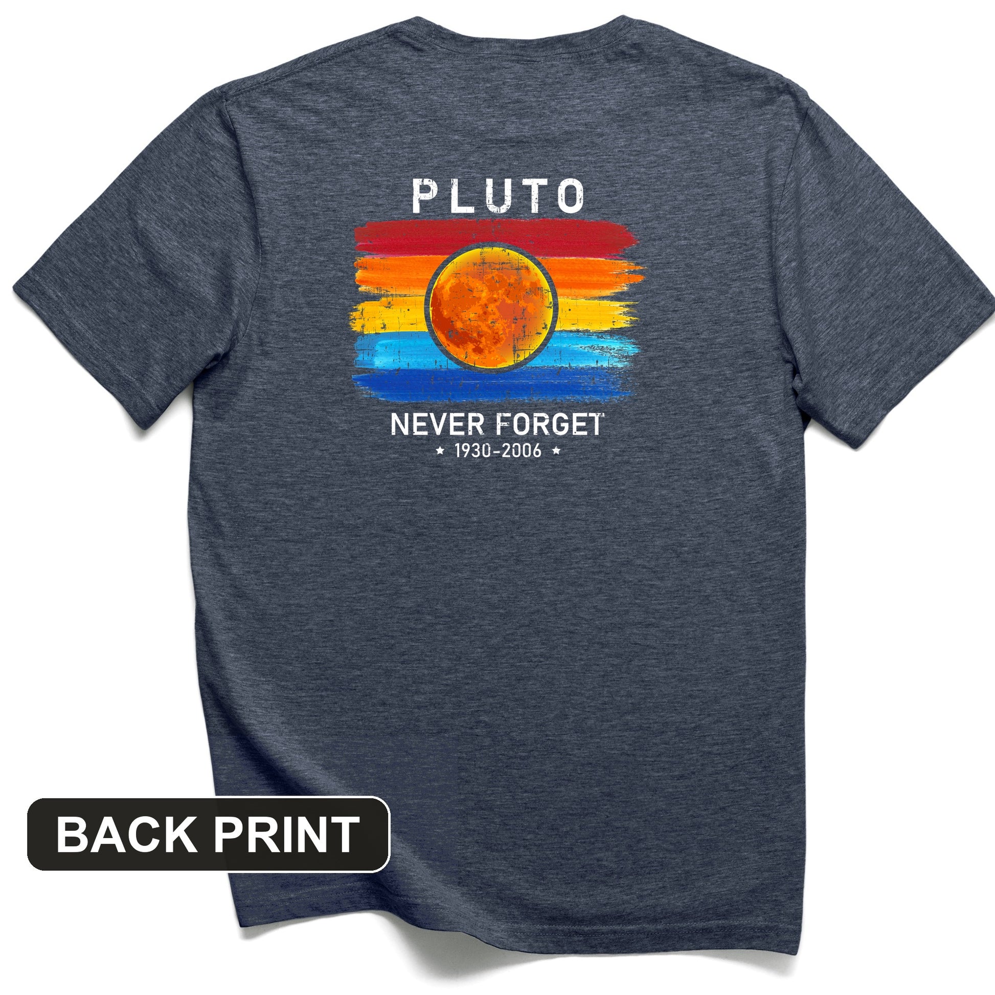 Pluto Never Forget Back Print T-Shirt