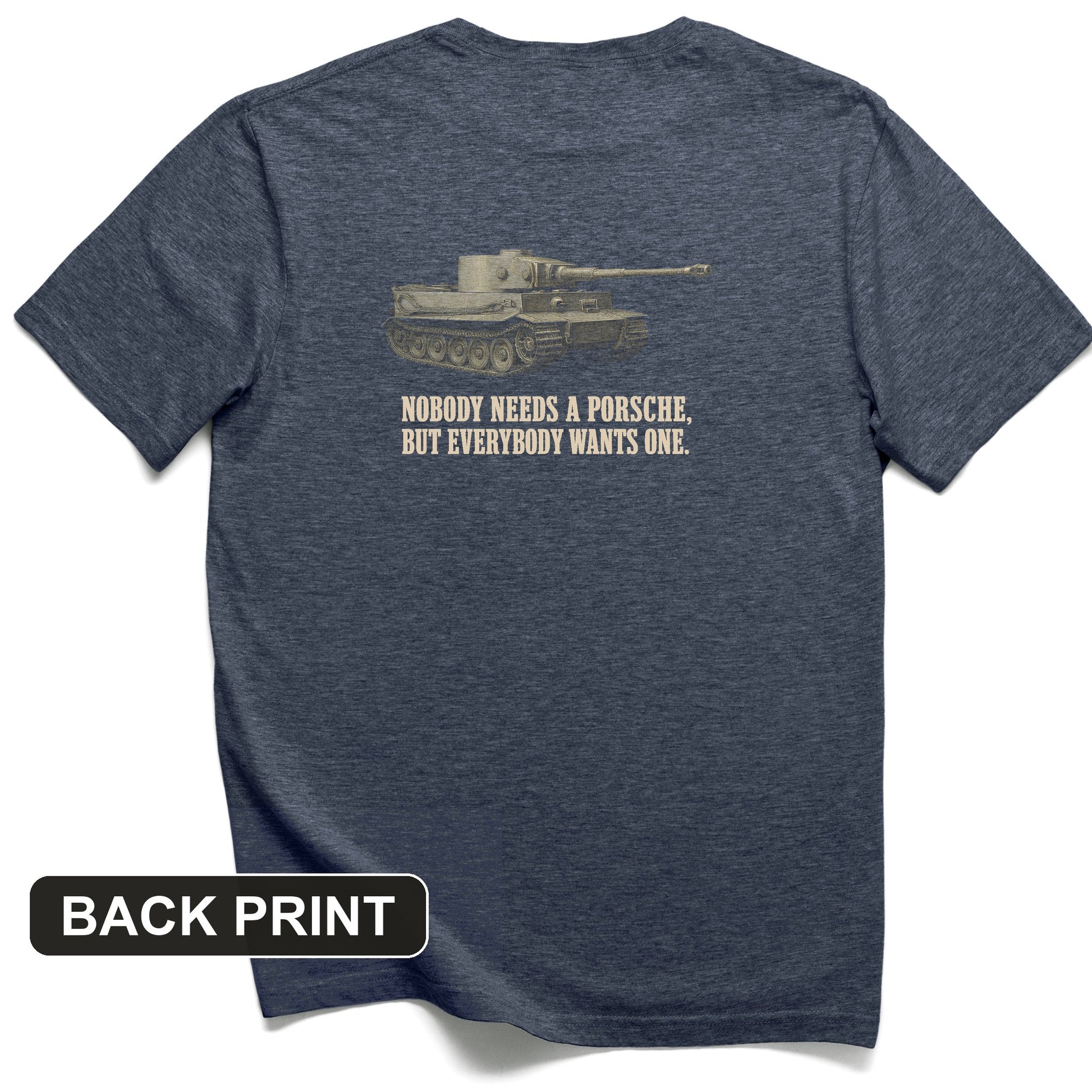 Porsche Tiger Back Print T-Shirt