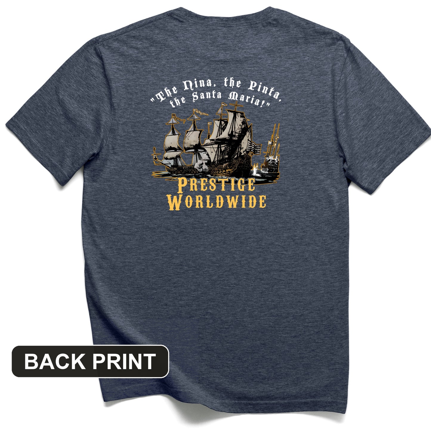 Prestige Worldwide Back Print T-Shirt