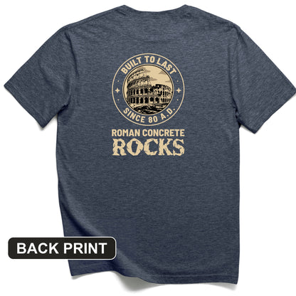 Roman Concrete Back Print T-Shirt
