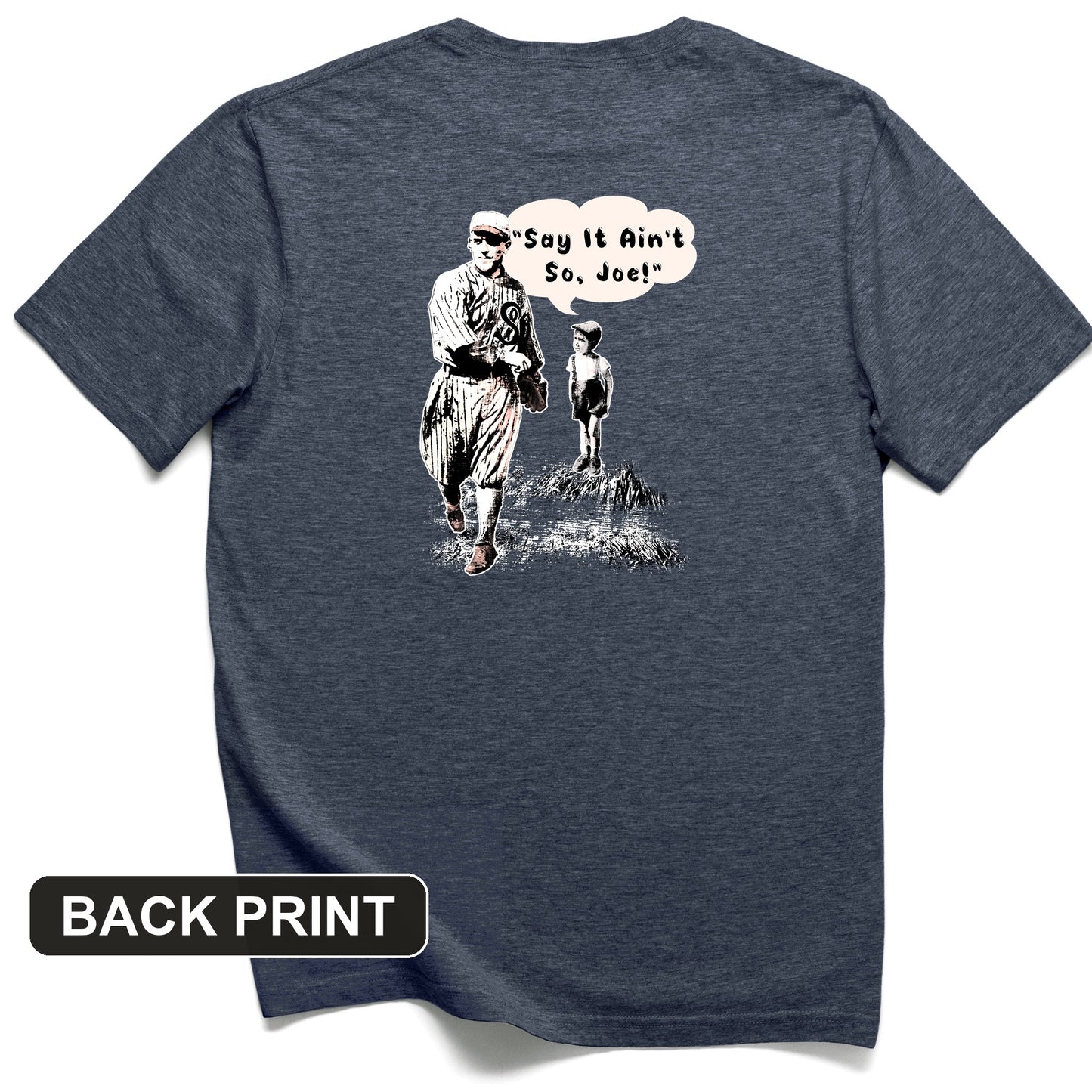 Shoeless Joe Jackson Back Print T-Shirt
