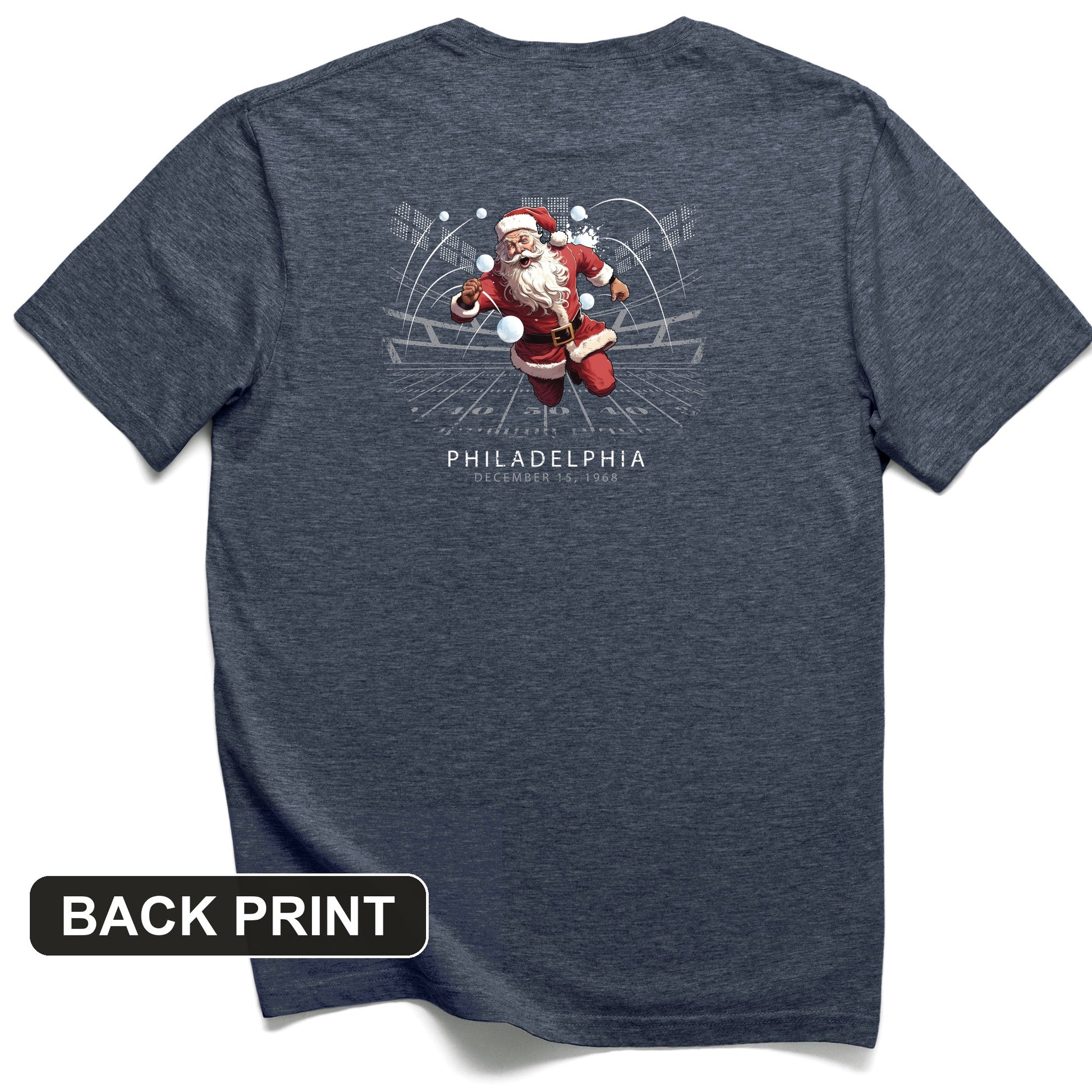 Snowballs at Santa Back Print T-Shirt