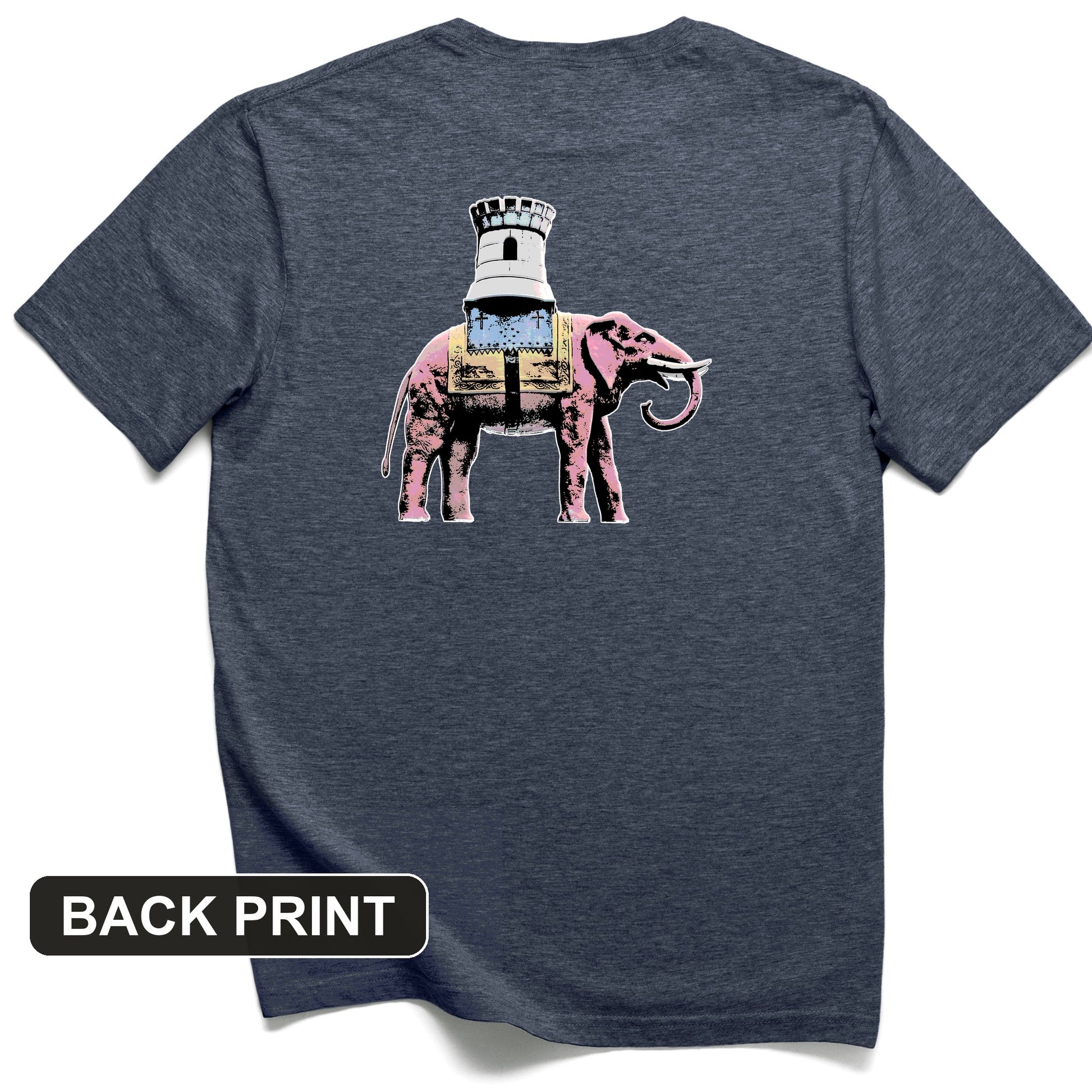 The Elephant And The Castle Back Print T-Shirt