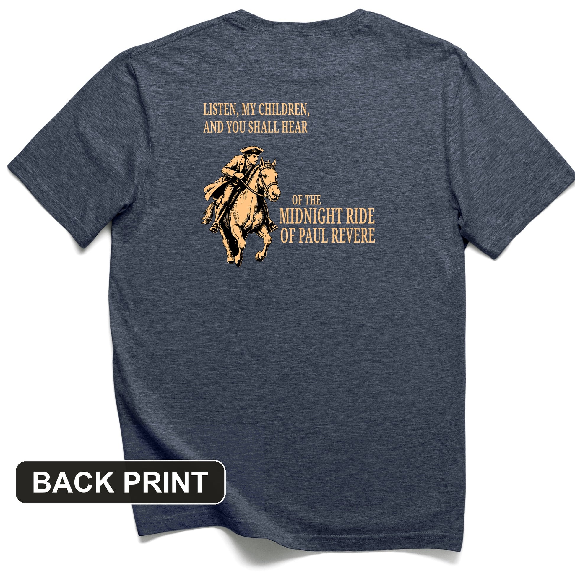 The Midnight Ride Back Print T-Shirt