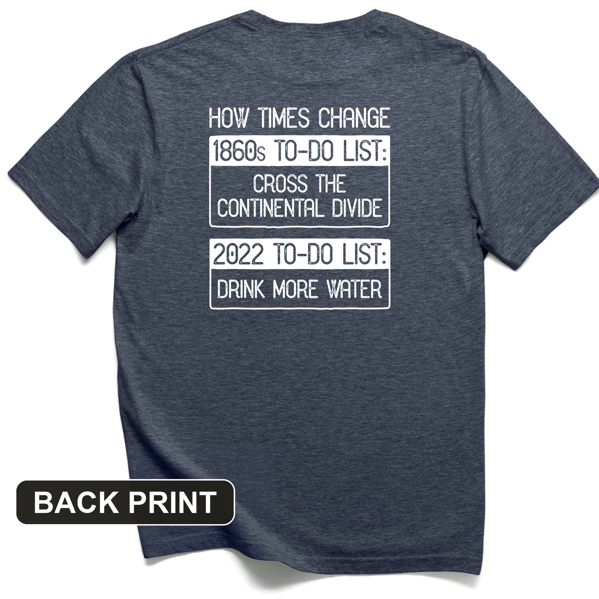 To-Do List Back Print T-Shirt