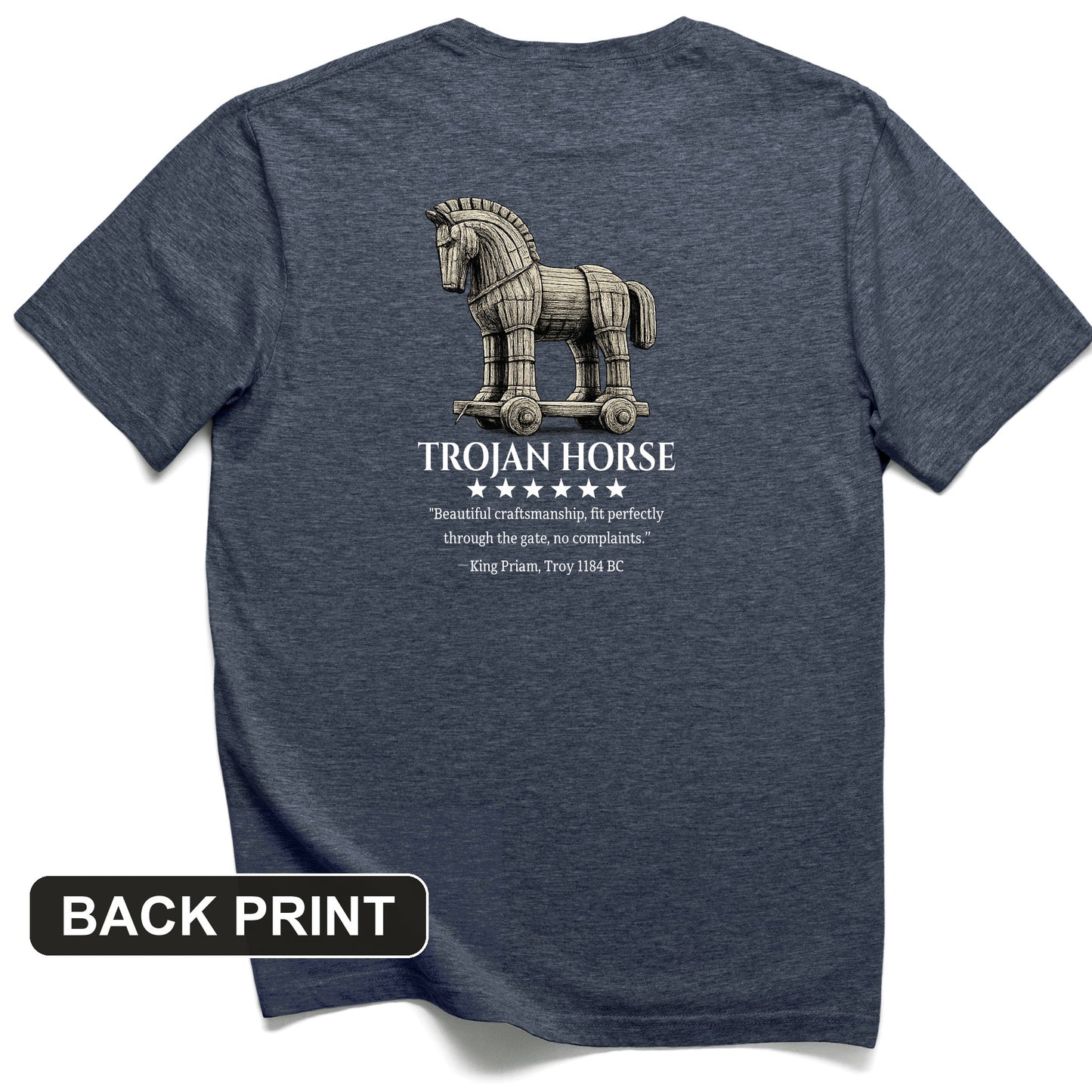 Trojan Horse Back Print T-Shirt