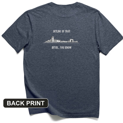 Troy Skyline Back Print T-Shirt