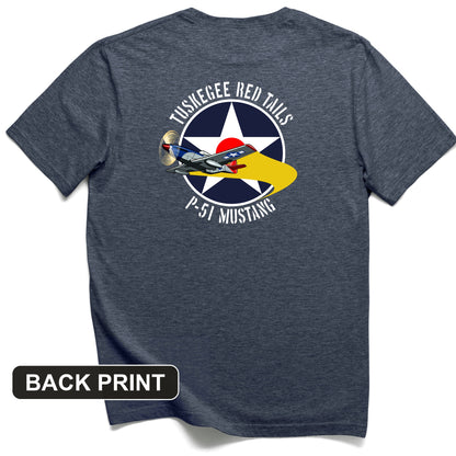 Tuskegee Red Tails Back Print T-Shirt