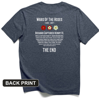 Wars Of The Roses Back Print T-Shirt