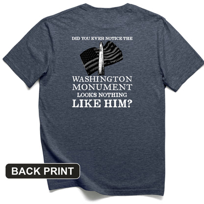 Washington Monument Back Print T-Shirt