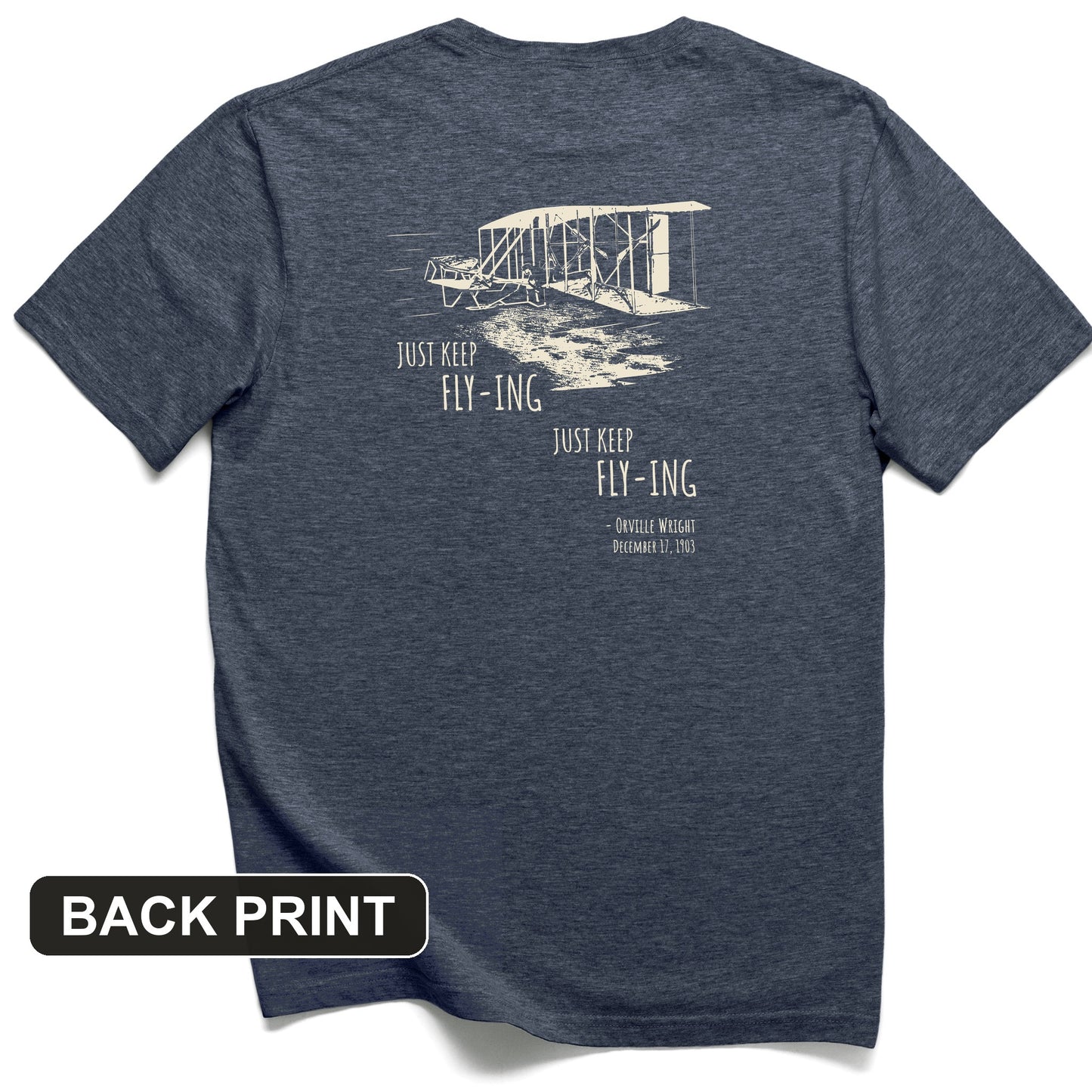 Wright Brothers Back Print T-Shirt