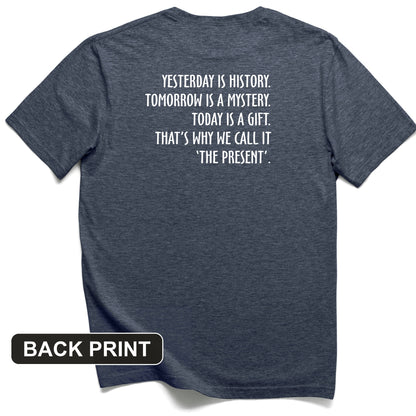 Yesterday Is History Back Print T-Shirt