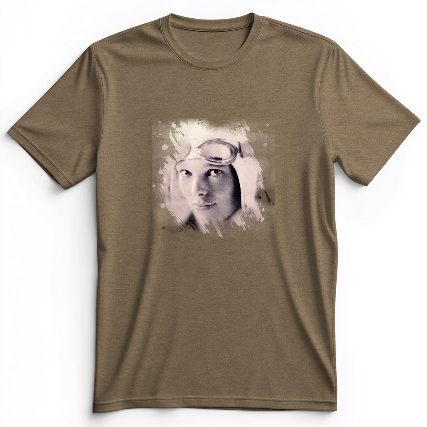 Amelia Earhart in Color Premium Tee