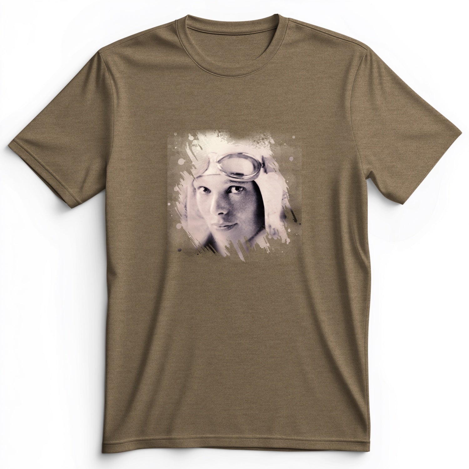 Amelia Earhart in Color Premium Tee